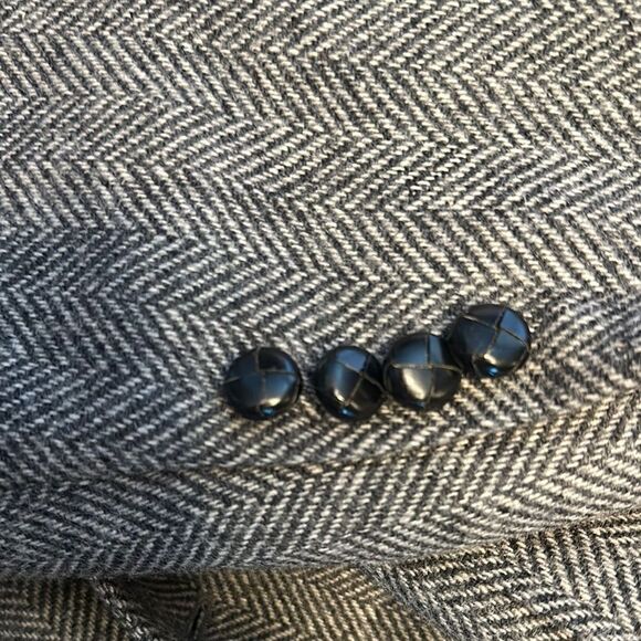 Gray Classic Single-Button Wool-Blend Sport Coat - Picture 4 of 5